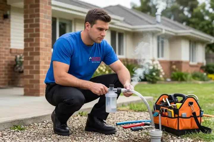 Smoke Testing for Plumbing Leaks 